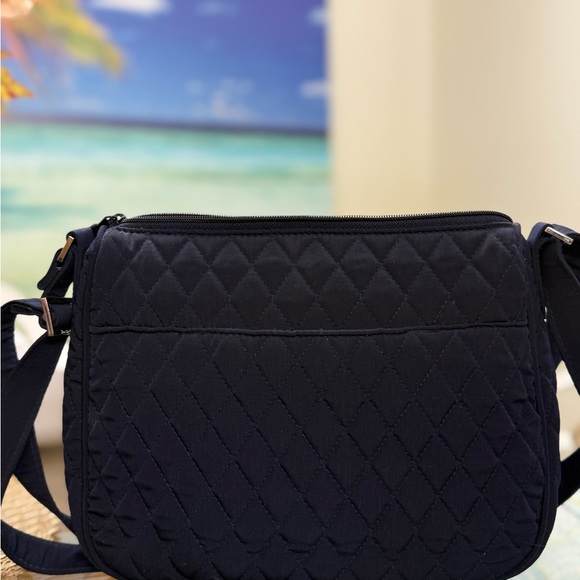Vera Bradley Quilted Navy Blue Crossbody Bag - Picture 4 of 8
